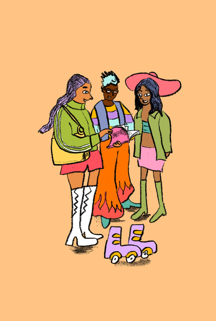 Girls at the Car Boot No Car Boot Sale girls